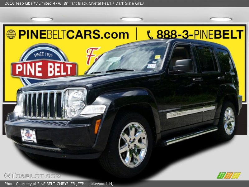 Brilliant Black Crystal Pearl / Dark Slate Gray 2010 Jeep Liberty Limited 4x4