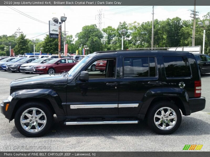 Brilliant Black Crystal Pearl / Dark Slate Gray 2010 Jeep Liberty Limited 4x4