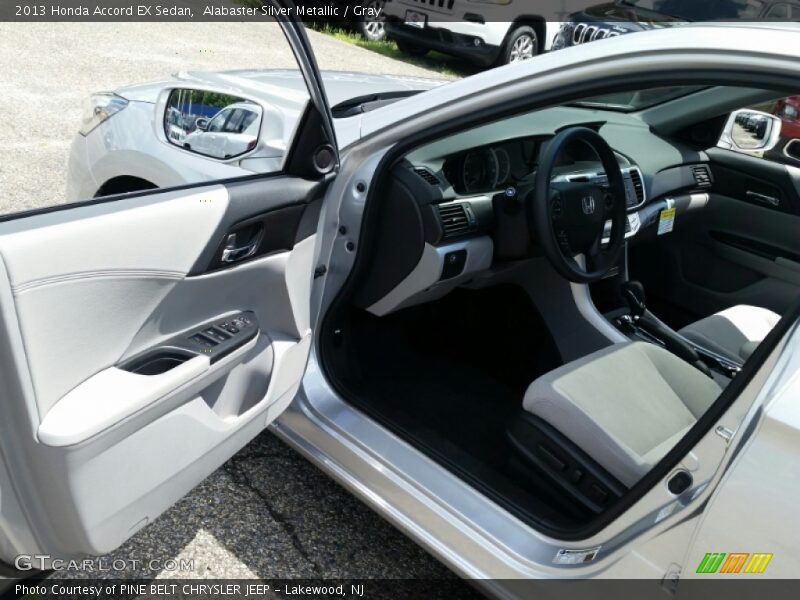 Alabaster Silver Metallic / Gray 2013 Honda Accord EX Sedan