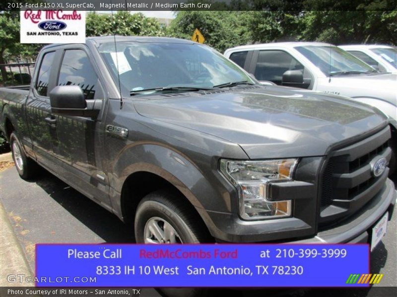 Magnetic Metallic / Medium Earth Gray 2015 Ford F150 XL SuperCab