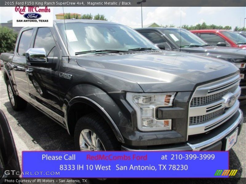 Magnetic Metallic / Black 2015 Ford F150 King Ranch SuperCrew 4x4