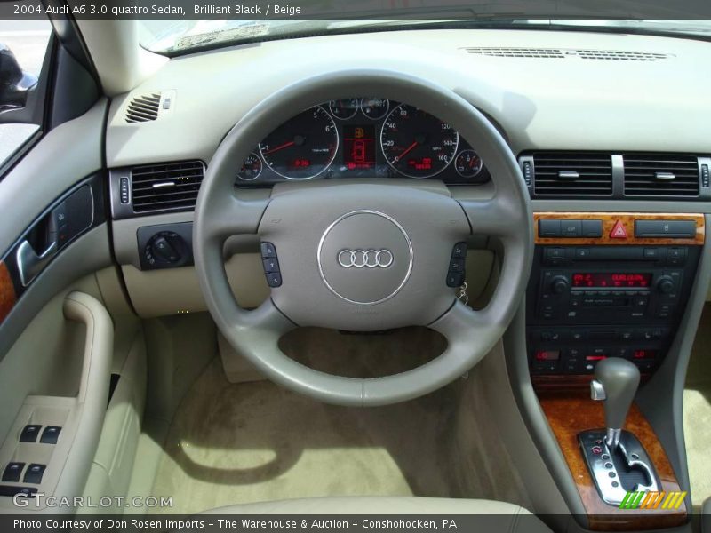 Brilliant Black / Beige 2004 Audi A6 3.0 quattro Sedan