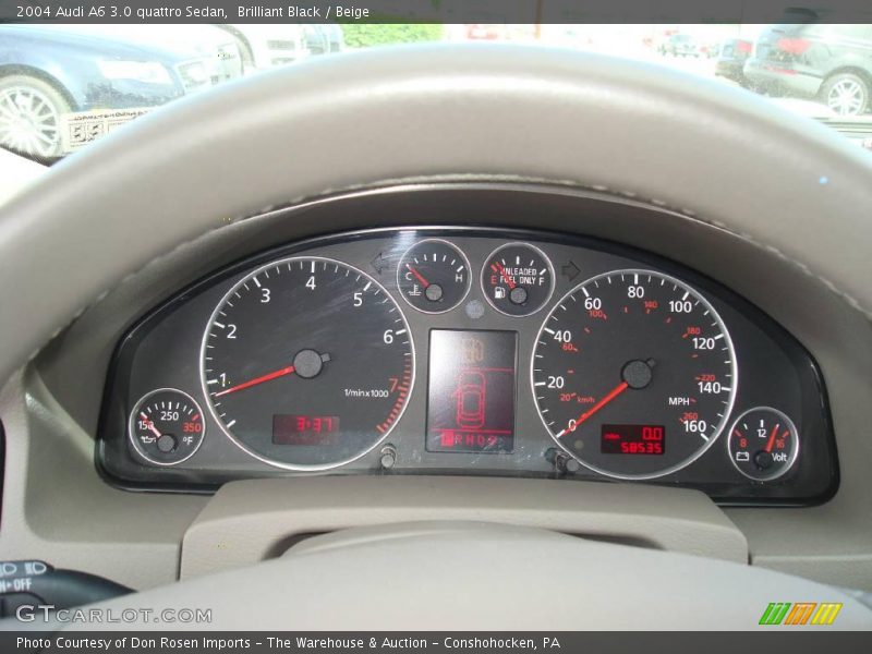 Brilliant Black / Beige 2004 Audi A6 3.0 quattro Sedan