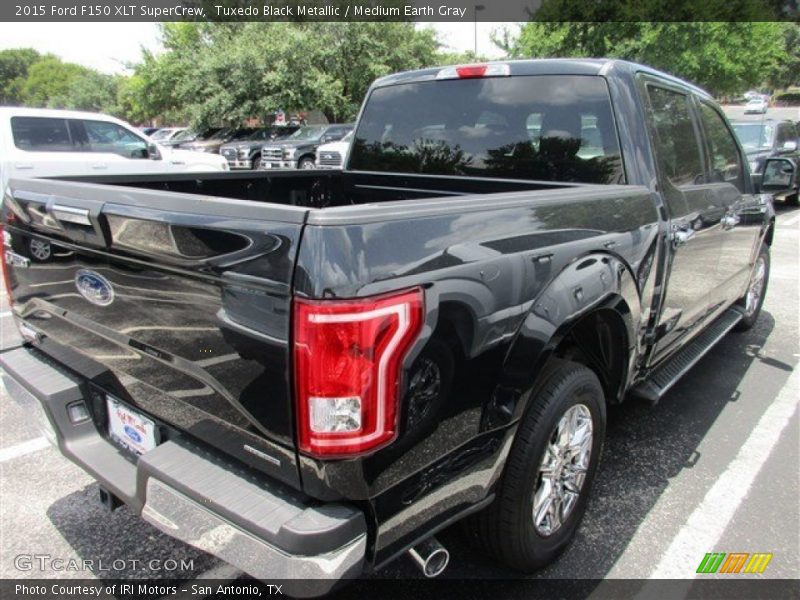 Tuxedo Black Metallic / Medium Earth Gray 2015 Ford F150 XLT SuperCrew