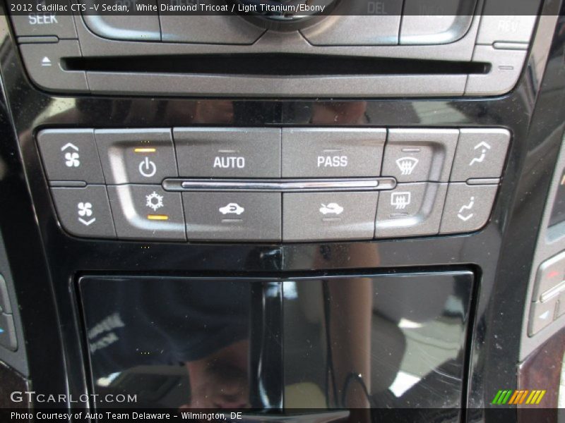 White Diamond Tricoat / Light Titanium/Ebony 2012 Cadillac CTS -V Sedan