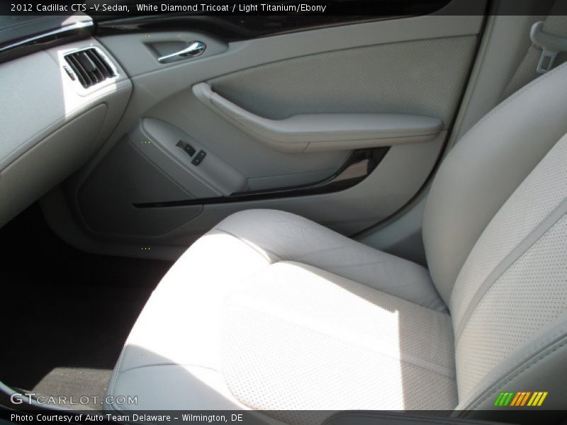 White Diamond Tricoat / Light Titanium/Ebony 2012 Cadillac CTS -V Sedan