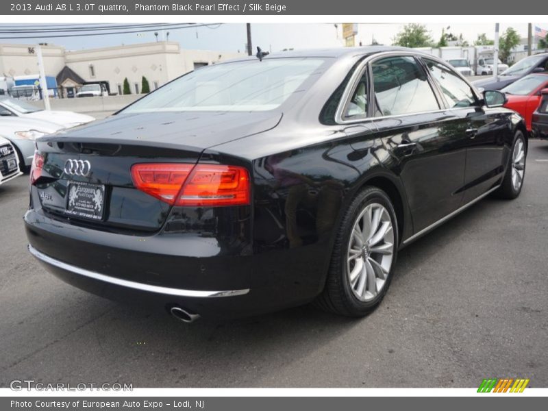 Phantom Black Pearl Effect / Silk Beige 2013 Audi A8 L 3.0T quattro