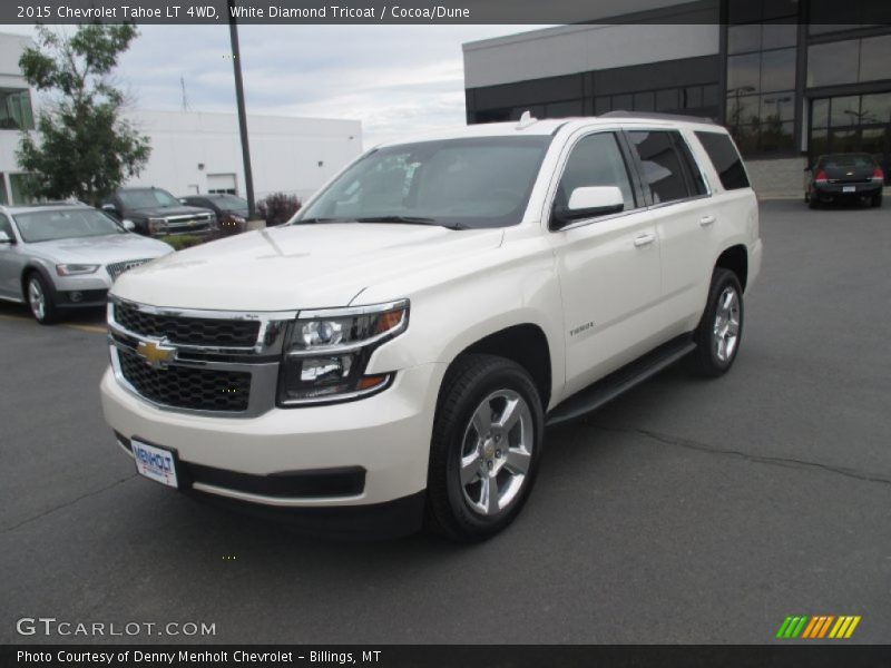 White Diamond Tricoat / Cocoa/Dune 2015 Chevrolet Tahoe LT 4WD