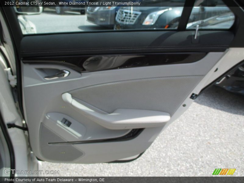 White Diamond Tricoat / Light Titanium/Ebony 2012 Cadillac CTS -V Sedan