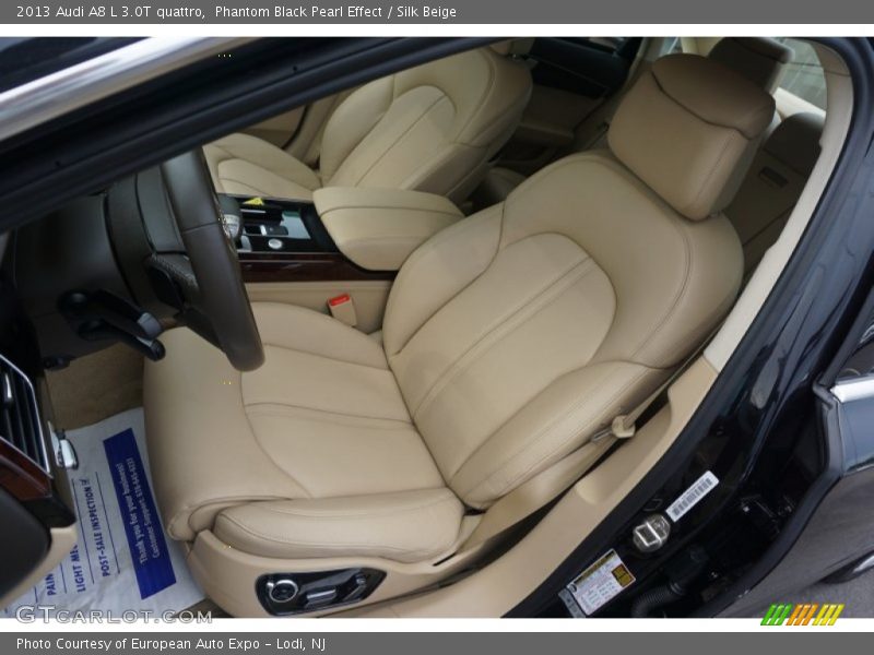 Phantom Black Pearl Effect / Silk Beige 2013 Audi A8 L 3.0T quattro