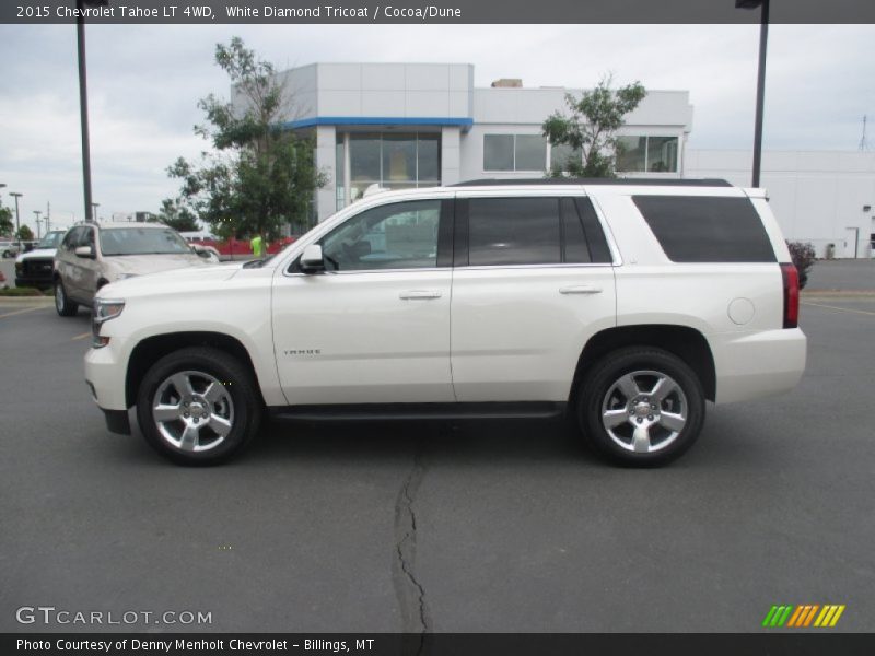 White Diamond Tricoat / Cocoa/Dune 2015 Chevrolet Tahoe LT 4WD