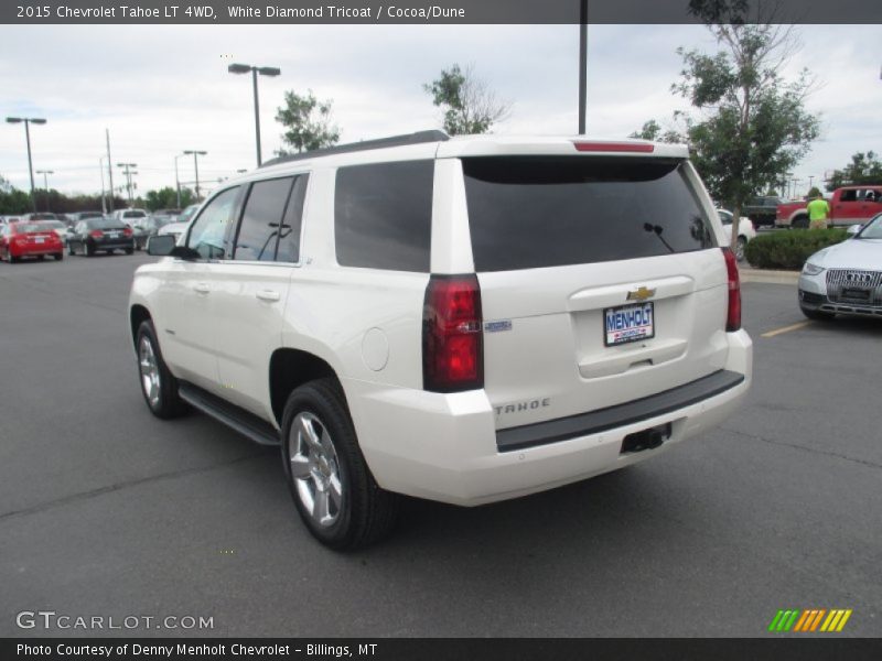 White Diamond Tricoat / Cocoa/Dune 2015 Chevrolet Tahoe LT 4WD