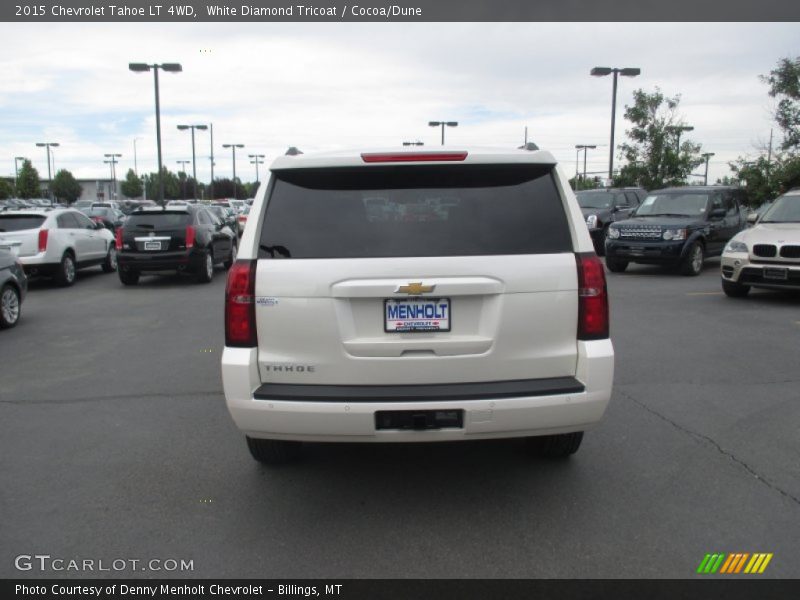 White Diamond Tricoat / Cocoa/Dune 2015 Chevrolet Tahoe LT 4WD