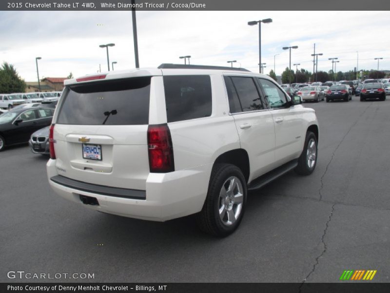 White Diamond Tricoat / Cocoa/Dune 2015 Chevrolet Tahoe LT 4WD
