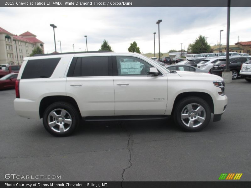 White Diamond Tricoat / Cocoa/Dune 2015 Chevrolet Tahoe LT 4WD