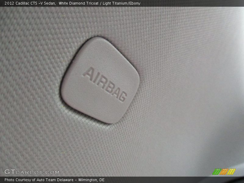 White Diamond Tricoat / Light Titanium/Ebony 2012 Cadillac CTS -V Sedan