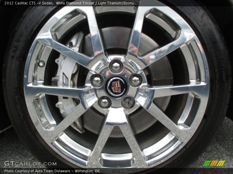 White Diamond Tricoat / Light Titanium/Ebony 2012 Cadillac CTS -V Sedan