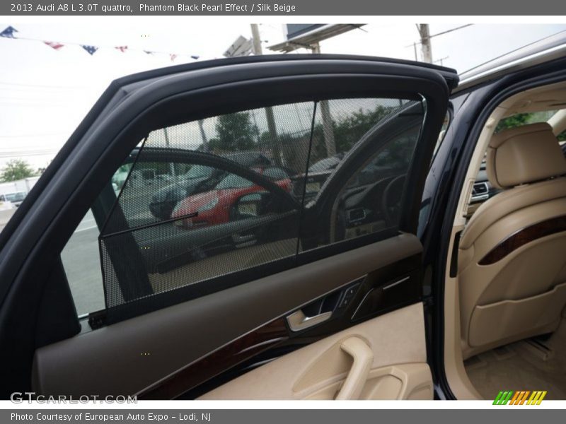 Phantom Black Pearl Effect / Silk Beige 2013 Audi A8 L 3.0T quattro