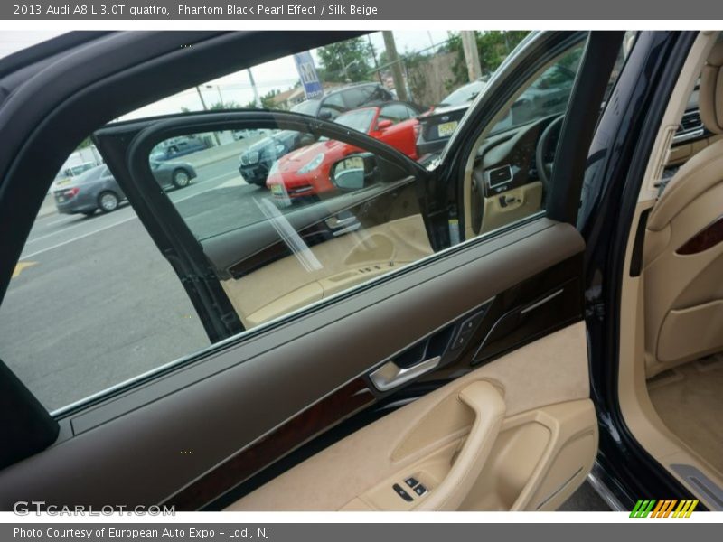 Phantom Black Pearl Effect / Silk Beige 2013 Audi A8 L 3.0T quattro