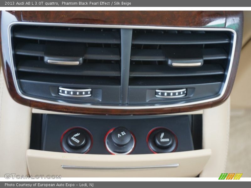 Phantom Black Pearl Effect / Silk Beige 2013 Audi A8 L 3.0T quattro