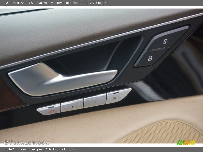 Phantom Black Pearl Effect / Silk Beige 2013 Audi A8 L 3.0T quattro