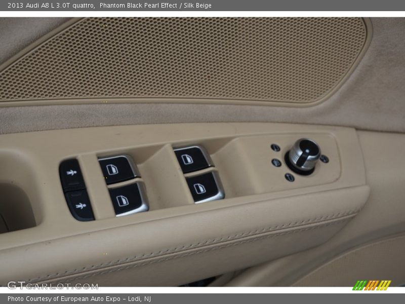 Phantom Black Pearl Effect / Silk Beige 2013 Audi A8 L 3.0T quattro