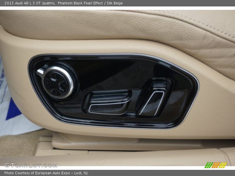 Phantom Black Pearl Effect / Silk Beige 2013 Audi A8 L 3.0T quattro