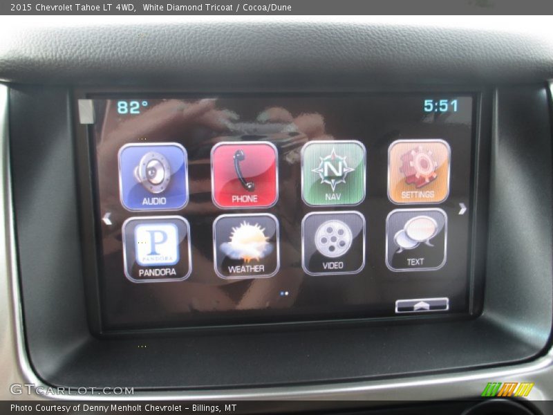 White Diamond Tricoat / Cocoa/Dune 2015 Chevrolet Tahoe LT 4WD