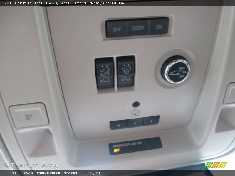 White Diamond Tricoat / Cocoa/Dune 2015 Chevrolet Tahoe LT 4WD
