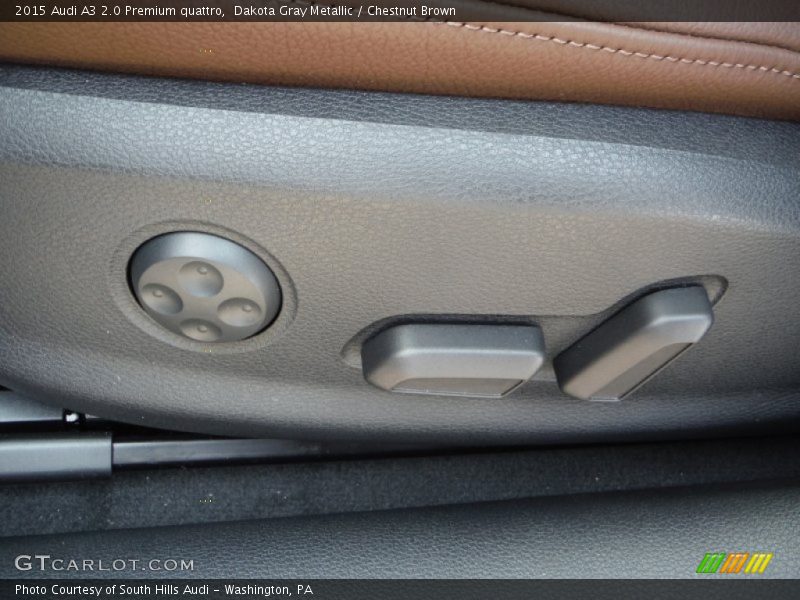 Dakota Gray Metallic / Chestnut Brown 2015 Audi A3 2.0 Premium quattro