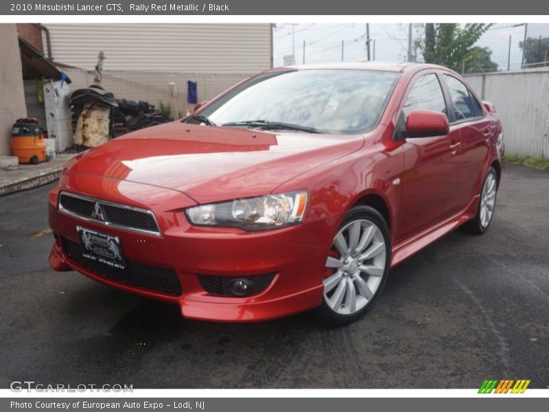 Rally Red Metallic / Black 2010 Mitsubishi Lancer GTS
