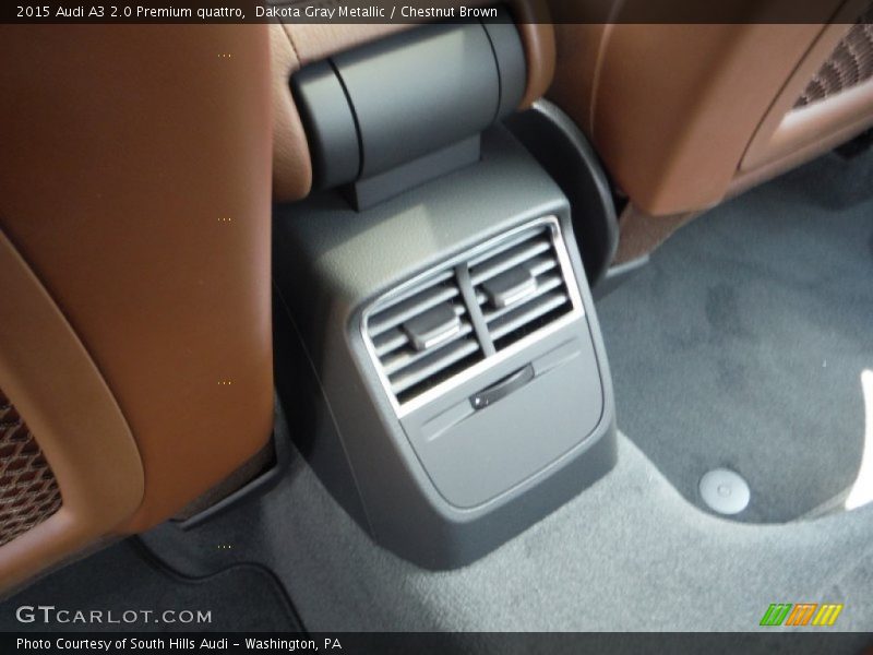Dakota Gray Metallic / Chestnut Brown 2015 Audi A3 2.0 Premium quattro