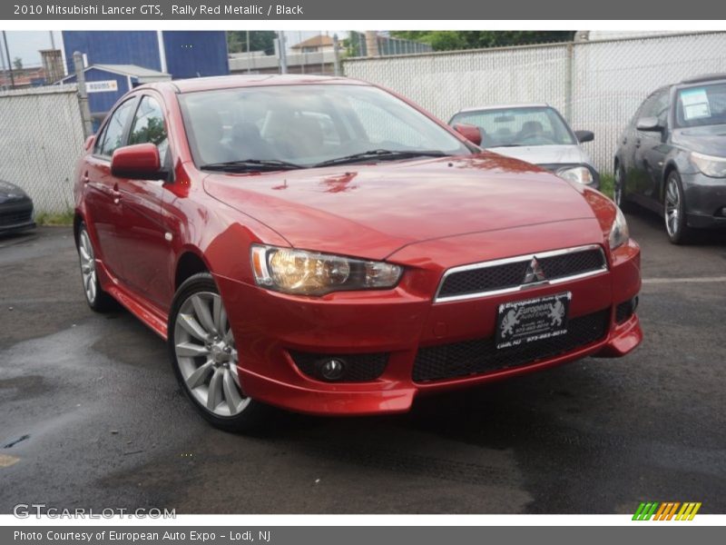 Rally Red Metallic / Black 2010 Mitsubishi Lancer GTS