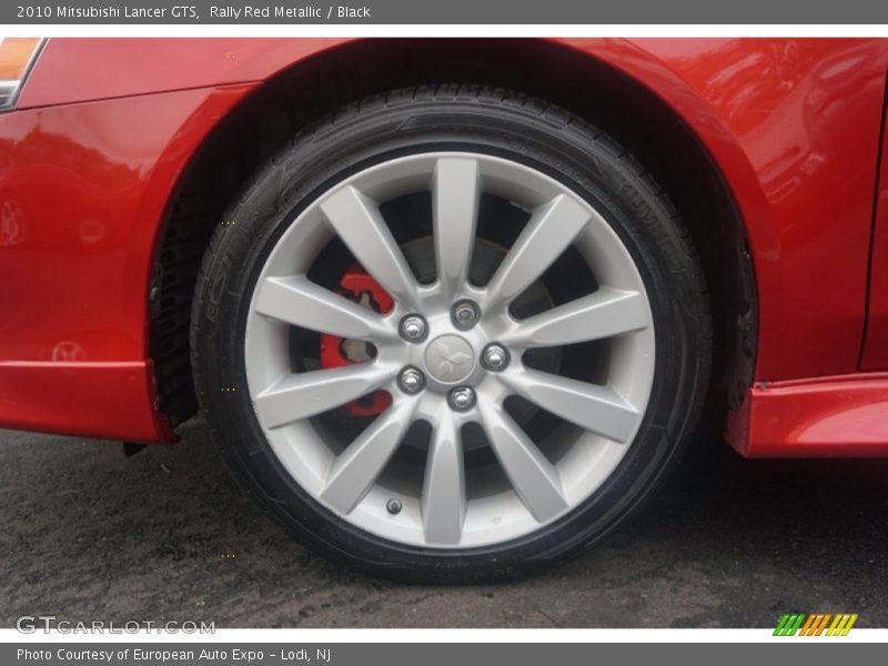 Rally Red Metallic / Black 2010 Mitsubishi Lancer GTS