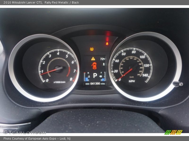 Rally Red Metallic / Black 2010 Mitsubishi Lancer GTS