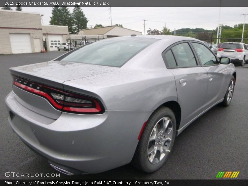 Billet Silver Metallic / Black 2015 Dodge Charger SE AWD