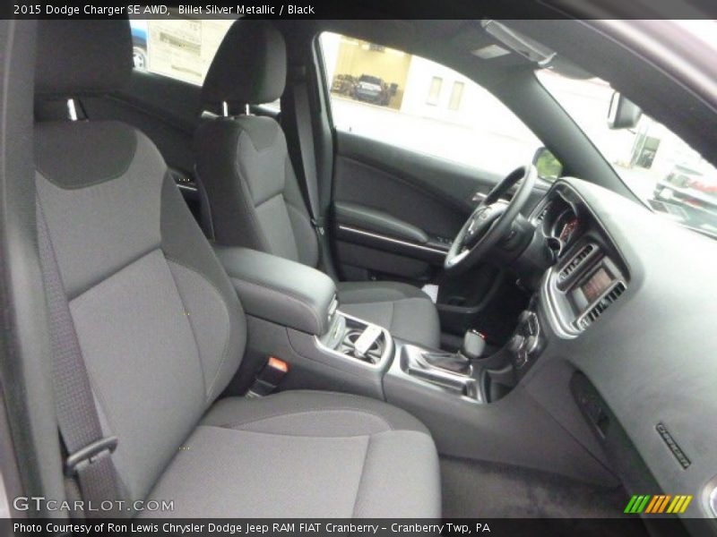 Billet Silver Metallic / Black 2015 Dodge Charger SE AWD