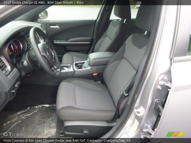 Billet Silver Metallic / Black 2015 Dodge Charger SE AWD