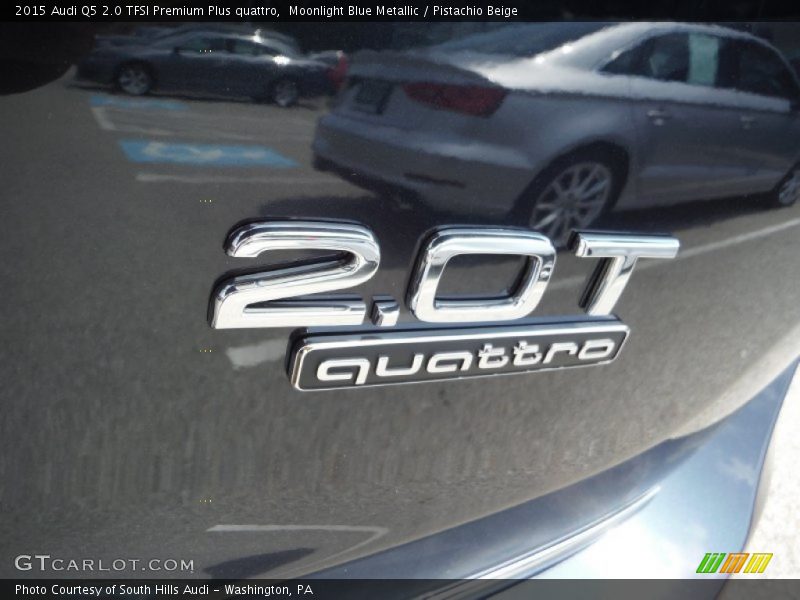 Moonlight Blue Metallic / Pistachio Beige 2015 Audi Q5 2.0 TFSI Premium Plus quattro