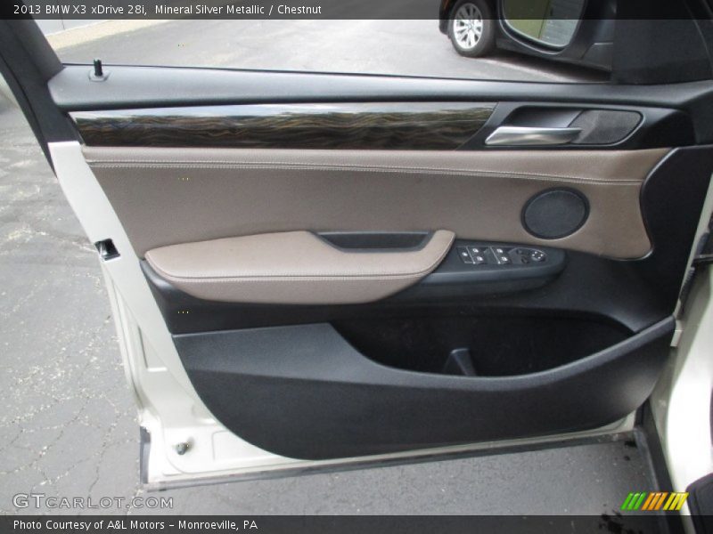 Mineral Silver Metallic / Chestnut 2013 BMW X3 xDrive 28i