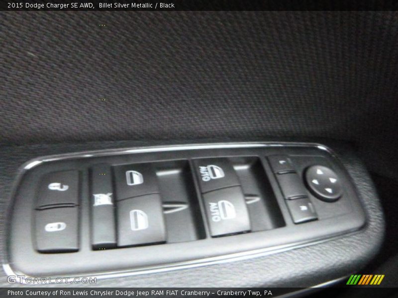 Billet Silver Metallic / Black 2015 Dodge Charger SE AWD