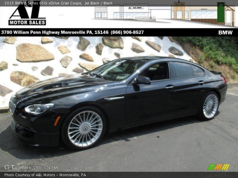 Jet Black / Black 2015 BMW 6 Series 650i xDrive Gran Coupe