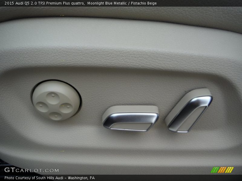 Moonlight Blue Metallic / Pistachio Beige 2015 Audi Q5 2.0 TFSI Premium Plus quattro
