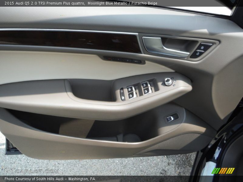 Moonlight Blue Metallic / Pistachio Beige 2015 Audi Q5 2.0 TFSI Premium Plus quattro