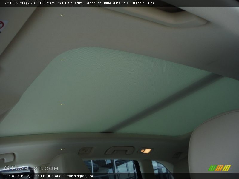 Moonlight Blue Metallic / Pistachio Beige 2015 Audi Q5 2.0 TFSI Premium Plus quattro