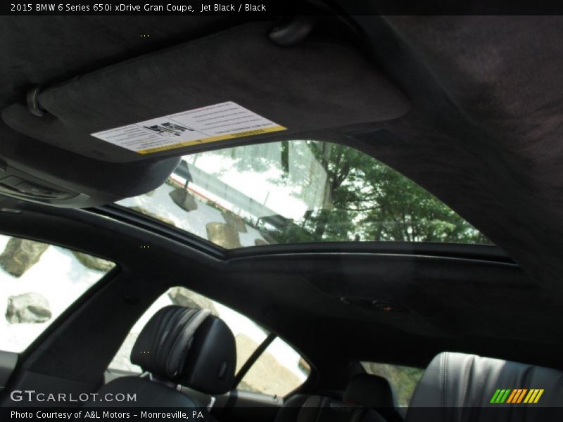 Jet Black / Black 2015 BMW 6 Series 650i xDrive Gran Coupe