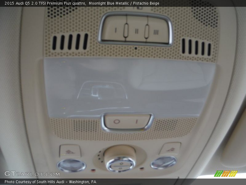 Moonlight Blue Metallic / Pistachio Beige 2015 Audi Q5 2.0 TFSI Premium Plus quattro