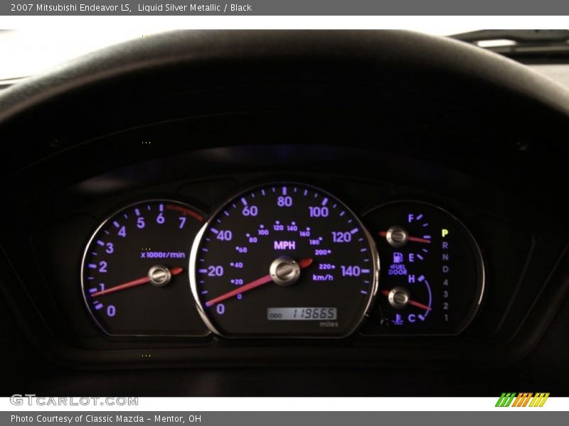 Liquid Silver Metallic / Black 2007 Mitsubishi Endeavor LS