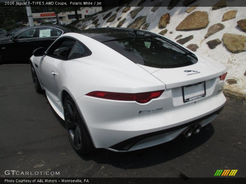 Polaris White / Jet 2016 Jaguar F-TYPE S AWD Coupe