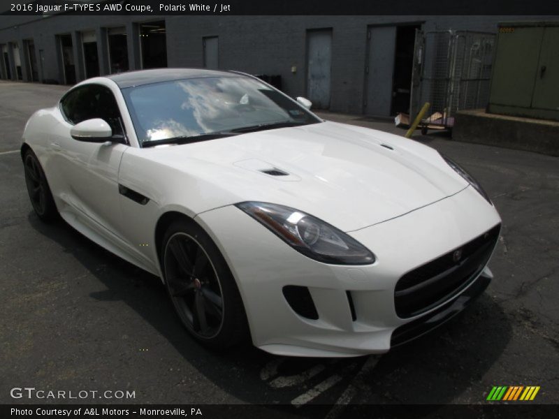 Polaris White / Jet 2016 Jaguar F-TYPE S AWD Coupe